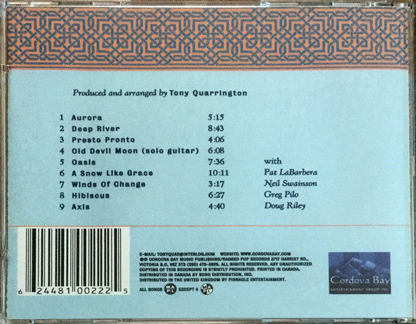 Tony Quarrington : Deep River (CD, Album)