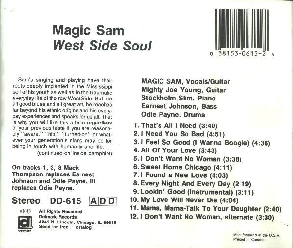 Magic Sam Blues Band : West Side Soul (CD, Album, RE, RM)