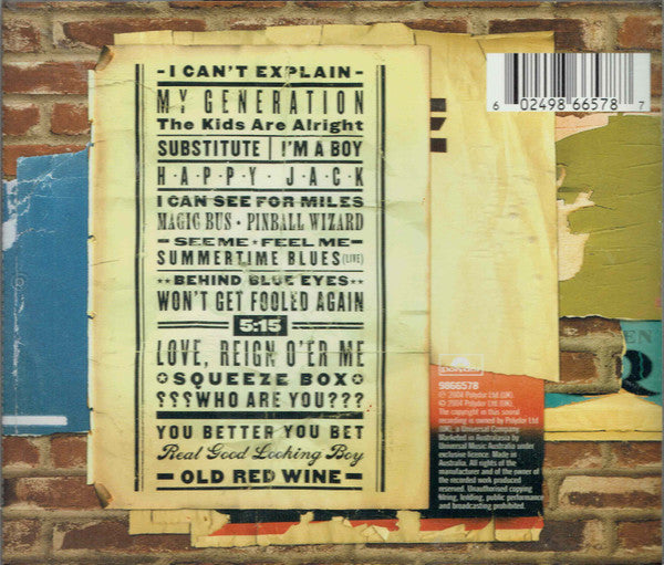 The Who : Then And Now (CD, Comp)