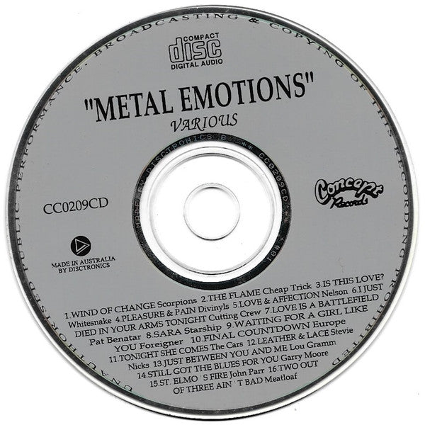 Various : Metal Emotions (CD, Comp)