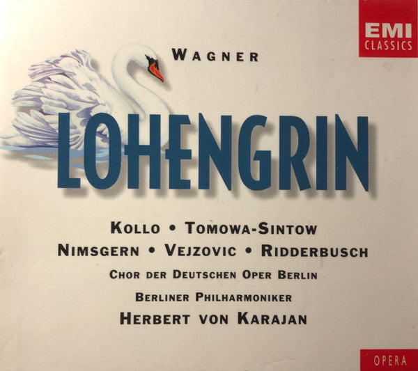 Wagner*, Kollo*, Tomowa-Sintow*, Nimsgern*, Vejzovic*, Karl Ridderbusch, Berliner Philharmoniker, Herbert von Karajan : Lohengrin (3xCD, Album)