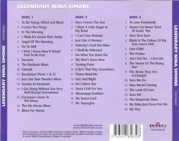 Nina Simone : Legendary (3xCD, Comp, RE)