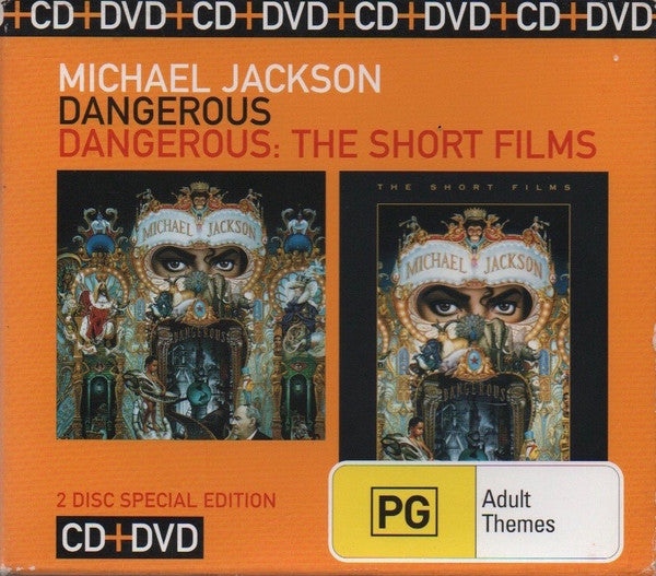 Michael Jackson : Dangerous / Dangerous: The Short Films (CD, Album, RM, S/Edition + DVD-V, Comp, PAL + Box,)