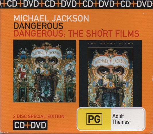 Michael Jackson : Dangerous / Dangerous: The Short Films (CD, Album, RM, S/Edition + DVD-V, Comp, PAL + Box,)