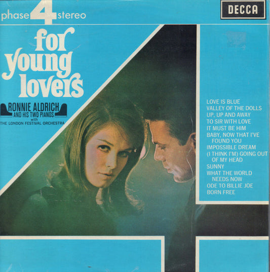 Ronnie Aldrich And His Two Pianos* With The London Festival Orchestra* : For Young Lovers (LP, Album)