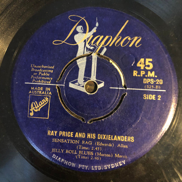 Ray Price and his Dixielanders : "Charleston Encores" (7", EP, Mono)