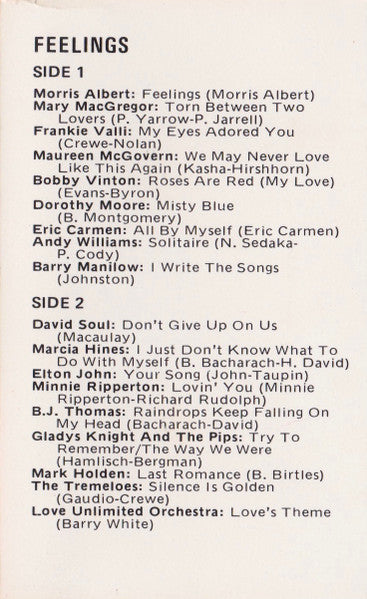 Various : Feelings (Cass, Comp)
