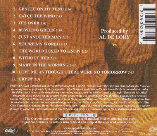 Glen Campbell : Gentle On My Mind (CD, Album, RE, RM)