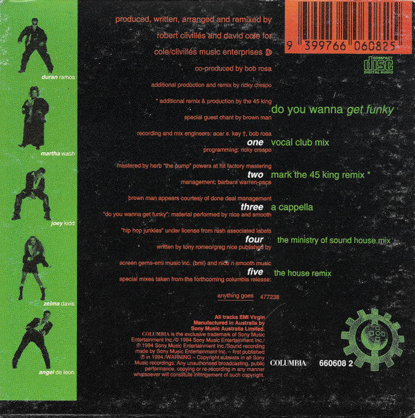 C + C Music Factory : Do You Wanna Get Funky (CD, Maxi, Car)