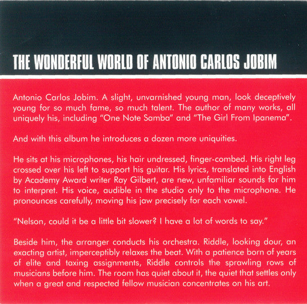 Antonio Carlos Jobim : The Wonderful World Of Antonio Carlos Jobim (CD, Album, RE, RM, Dig)