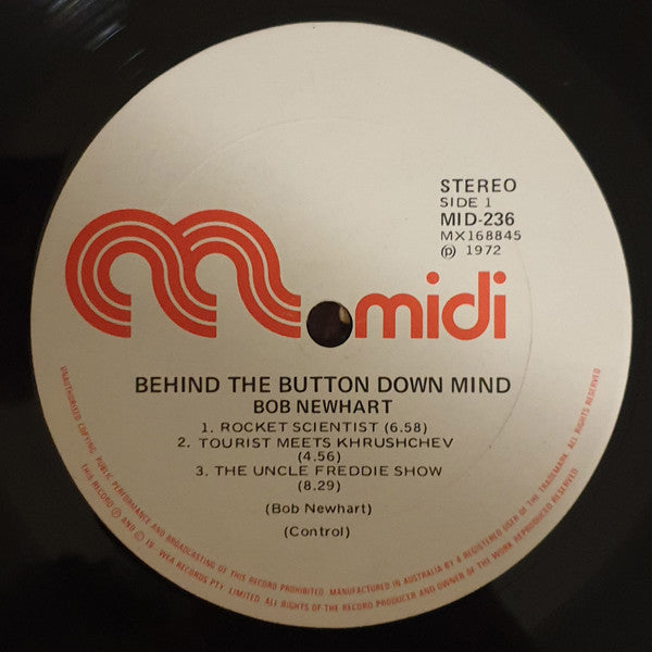 Bob Newhart : Behind The Button-Down Mind Of Bob Newhart (LP, Album)