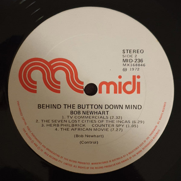 Bob Newhart : Behind The Button-Down Mind Of Bob Newhart (LP, Album)