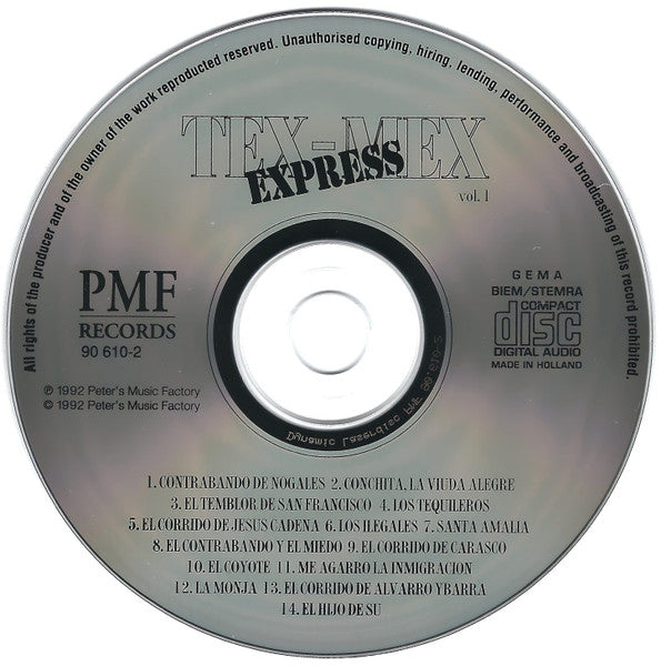 Various : Tex-Mex Express Vol. 1 (CD, Comp)