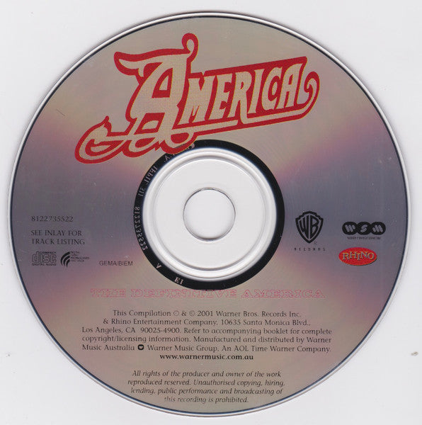 America (2) : The Definitive America (CD, Comp, RM)