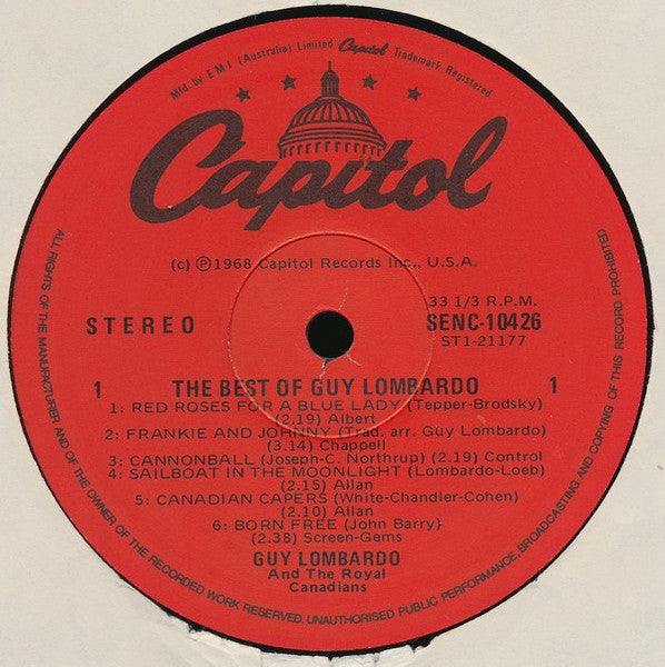Guy Lombardo & The Royal Canadians* : The Best Of Guy Lombardo (LP, Comp, RE)