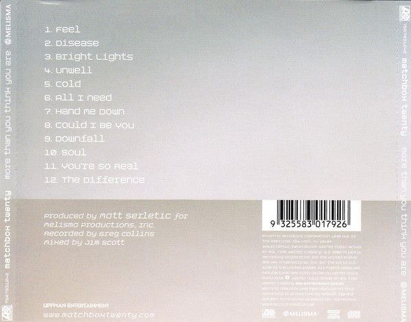 Matchbox Twenty : More Than You Think You Are (CD, Album)