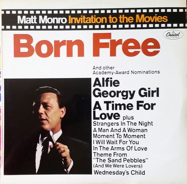 Matt Monro : Born Free (Invitation To The Movies) (LP)