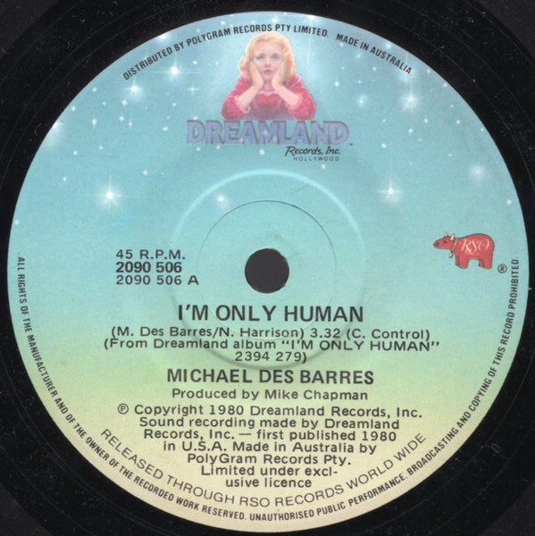 Michael Des Barres : I'm Only Human (7", Single)
