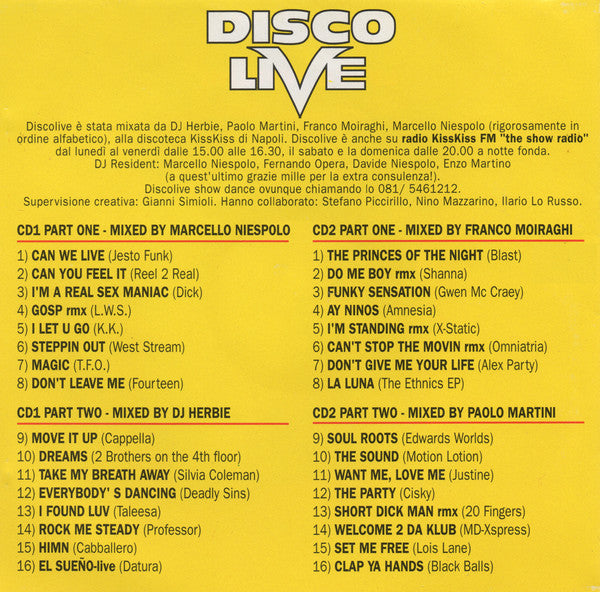 Various : Discolive (2xCD, Comp, Mixed)