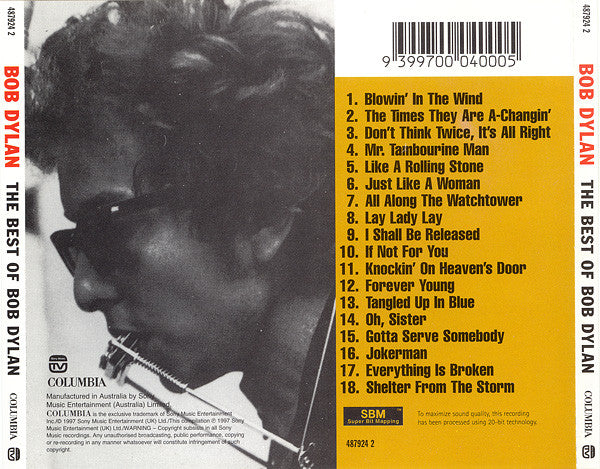 Bob Dylan : The Best Of Bob Dylan (CD, Comp)