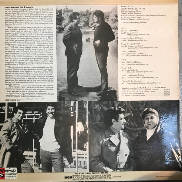 Domingo* / Milnes* : Great Operatic Duets (LP, Album)