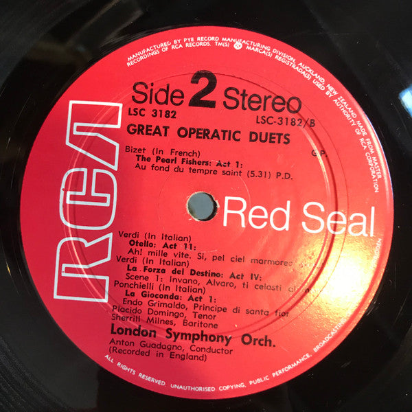 Domingo* / Milnes* : Great Operatic Duets (LP, Album)