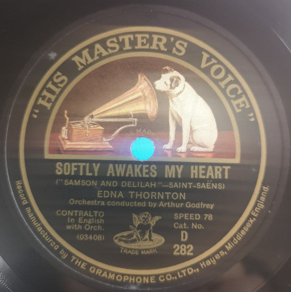 Edna Thornton, Arthur Godfrey And His Orchestra : Softly Awakes My Heart / When All Was Young (Shellac, Single)