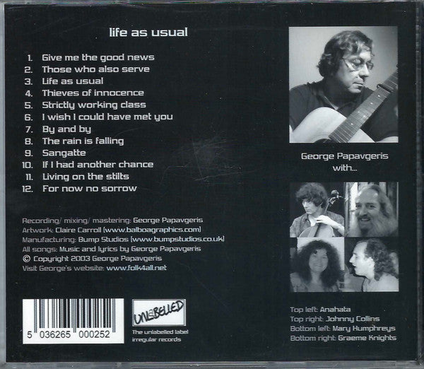 George Papavgeris : Life As Usual (CD, Album)