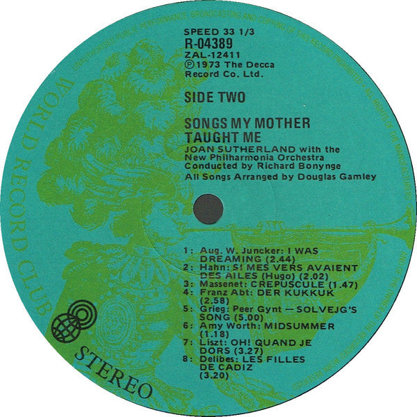 Joan Sutherland : Songs My Mother Taught Me (LP, Album, Club)