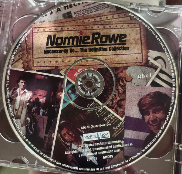 Normie Rowe : Necessarily So...The Definitive Collection (2xCD, Comp)
