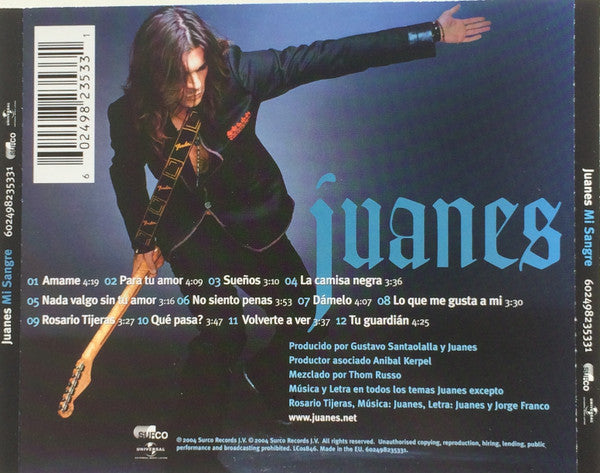 Juanes : Mi Sangre (CD, Album)
