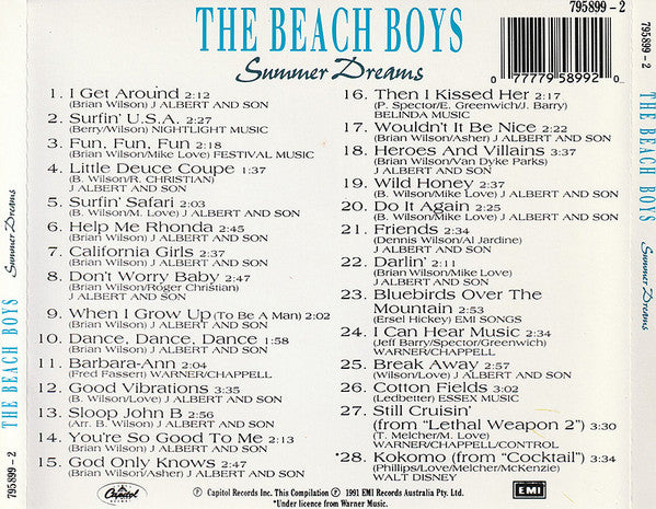 The Beach Boys : Summer Dreams: 28 Classic Tracks (CD, Comp)
