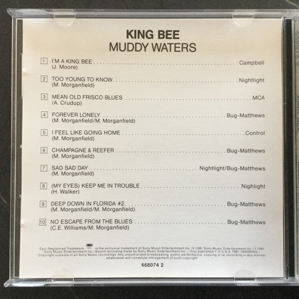 Muddy Waters : King Bee (CD, Album, RE)