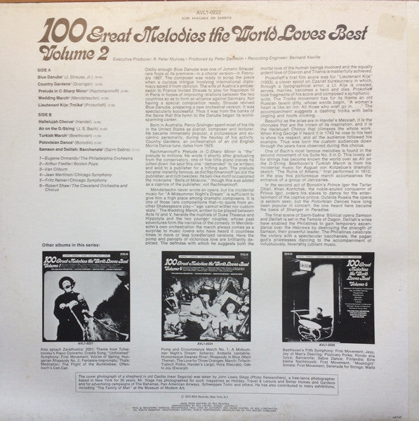 Various : 100 Great Melodies The World Loves Best (Volume 2) (LP, Album, Comp)