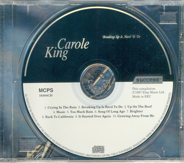 Carole King : Breaking Up Is Hard To Do (CD, Comp)