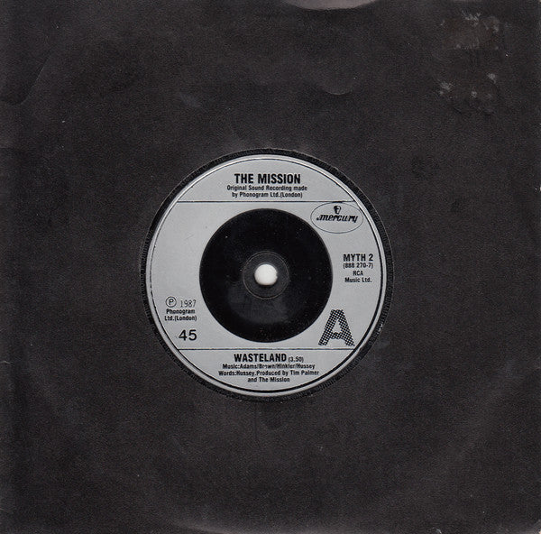 The Mission : Wasteland (7", Single, Sil)