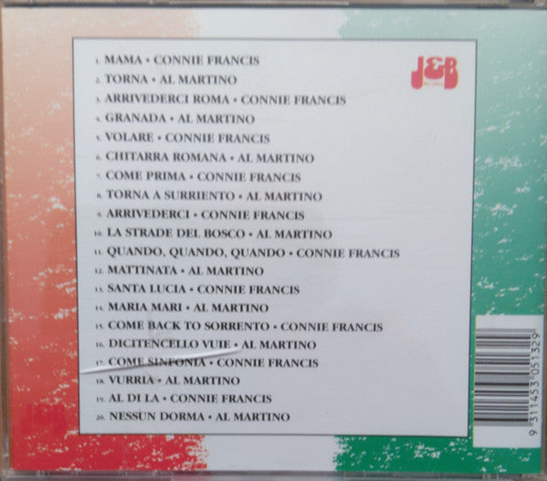 Connie Francis & Al Martino : Love Italian Style - 20 Famous Italian Love Songs (CD, Comp)
