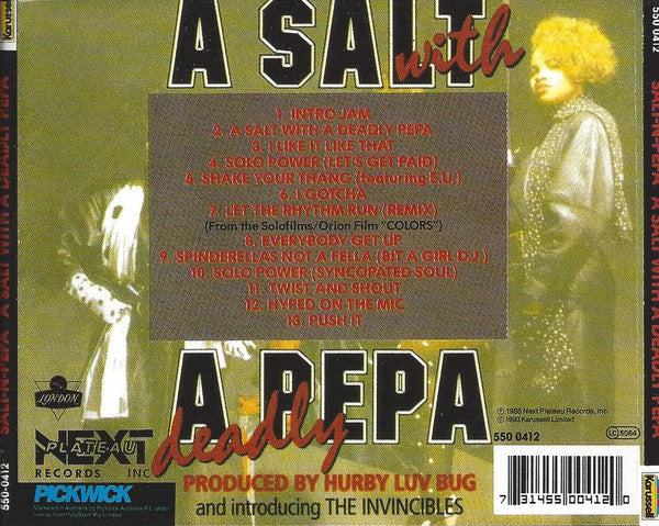 Salt-N-Pepa* Featuring  Spinderella : A Salt With A Deadly Pepa (CD, Album)