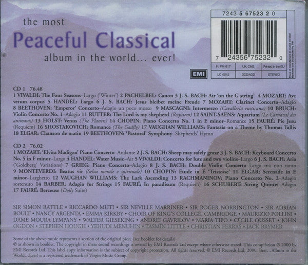 Various : The Most Peaceful Classical Album In The World... Ever! (2xCD, Comp)