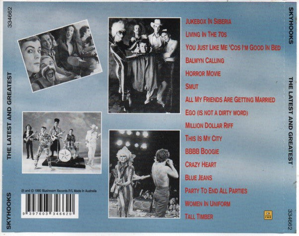 Skyhooks : The Latest And Greatest (CD, Comp)