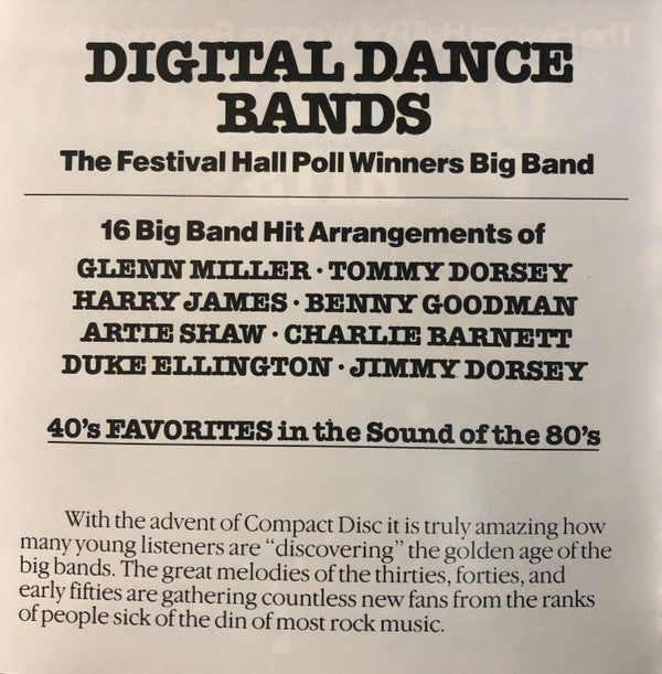 The Festival Hall Poll Winners Big Band : Digital Dance Bands - 15 Dance Band Hits (CD)