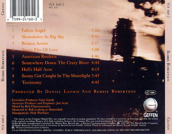 Robbie Robertson : Robbie Robertson (CD, Album)