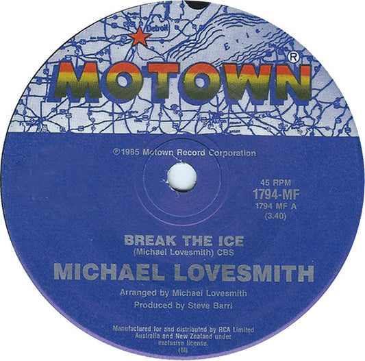 Michael Lovesmith : Break The Ice (7", Single)