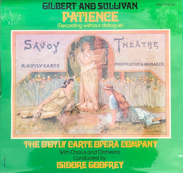 Gilbert And Sullivan*, D'Oyly Carte Opera Company, Isidore Godfrey : Patience (2xLP)