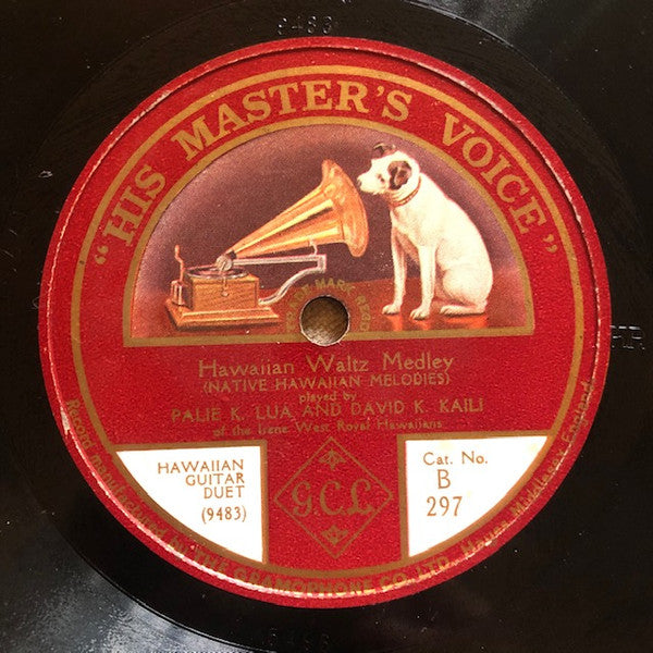 Pale K. Lua And David Kaili  Of The  Irene West Royal Hawaiians : Hawaiian Waltz Meddley / Kilima Waltz (Shellac, 10", RP)