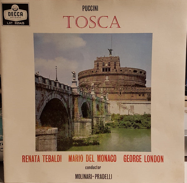 Giacomo Puccini / Renata Tebaldi, Mario Del Monaco, George London (2), Coro dell'Accademia Nazionale di Santa Cecilia Und Orchestra dell'Accademia Nazionale di Santa Cecilia, Francesco Molinari-Pradelli : Tosca (2xLP, Bla + Box)