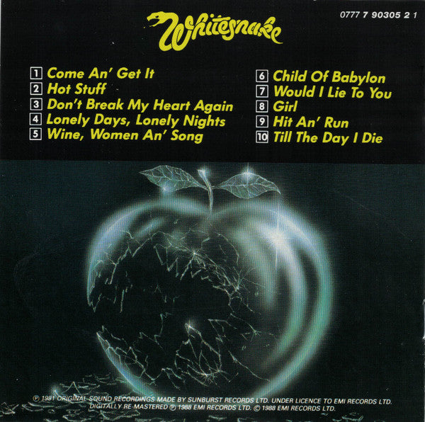 Whitesnake : Come An' Get It (CD, Album, RE)