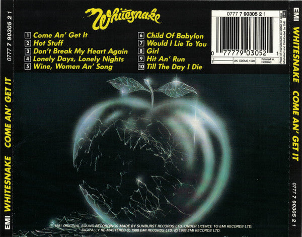 Whitesnake : Come An' Get It (CD, Album, RE)