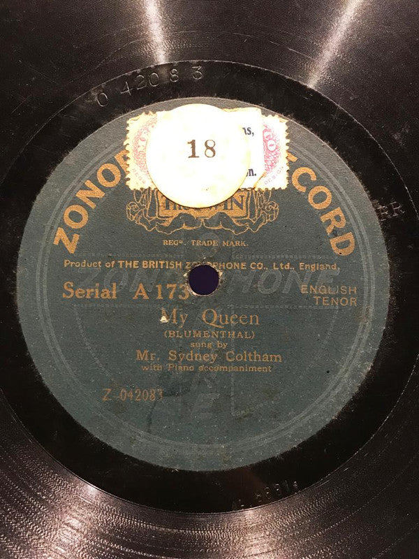 Sydney Coltham : A Little Love, A Little Kiss / My Queen (Shellac, 12")