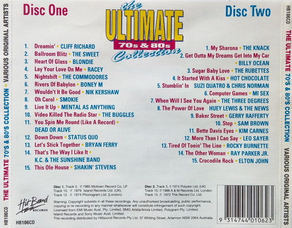 Various : The Ultimate 70's & 80's Collection (2xCD, Comp)
